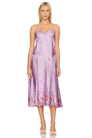 Free People x Intimately FP On My Own Printed Maxi Dress in Lilac Combo from Revolve.com | Revolve Clothing (Global)