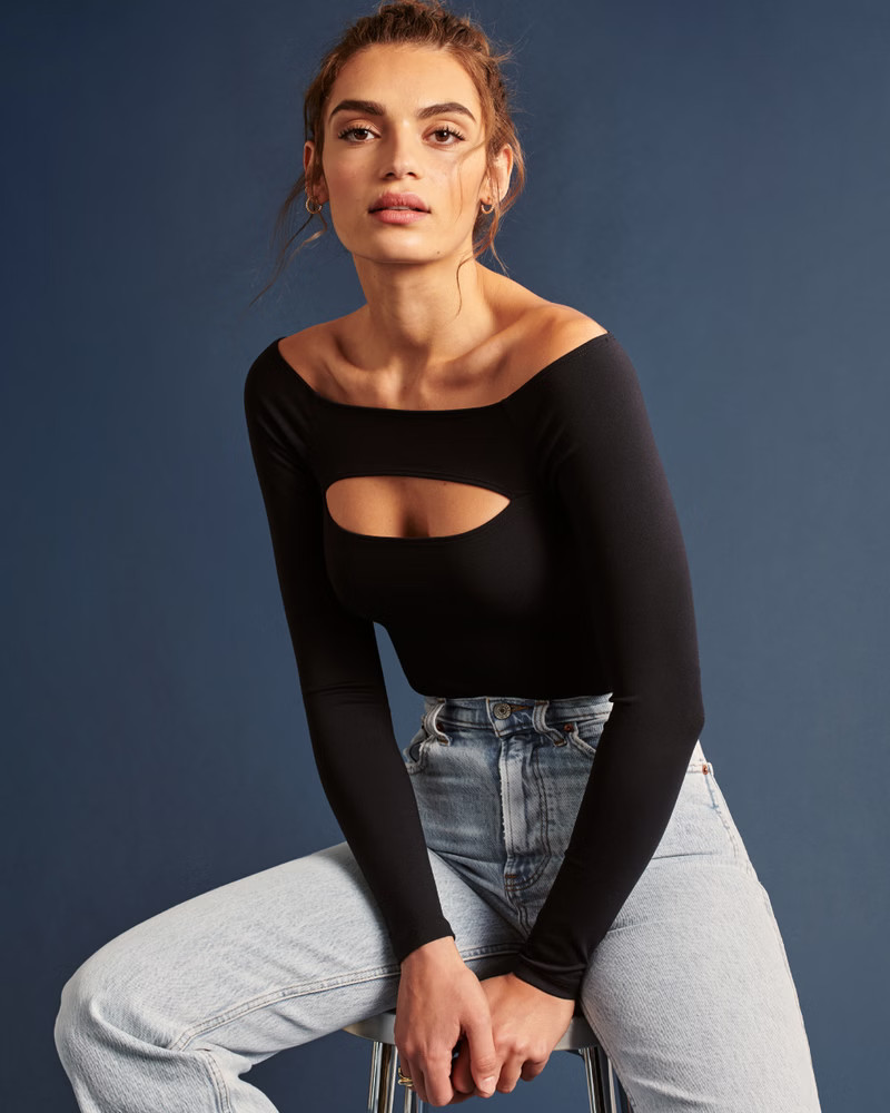 Seamless Off-The-Shoulder Bodysuit | Abercrombie & Fitch (US)