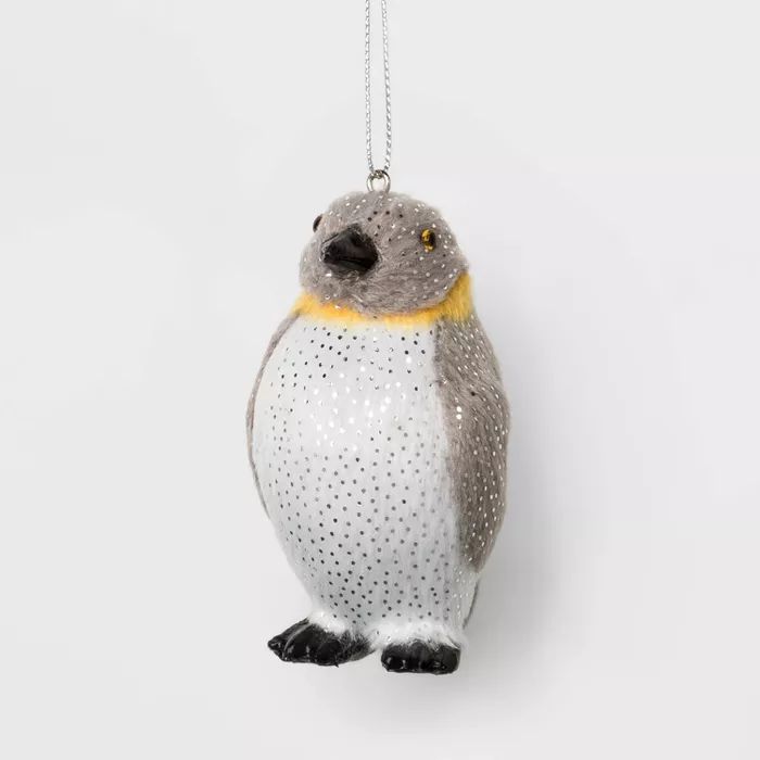 Winter Faux Fur Animals Penguin Christmas Ornament - Wondershop™ | Target