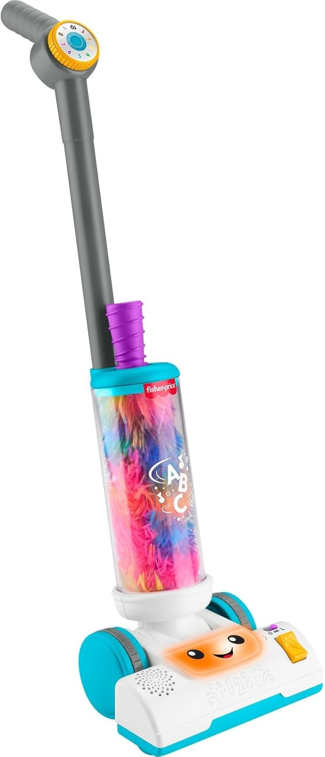 Fisher-Price Toddler Toy Laugh & Learn 2-in-1 Vacuum with Duster, Lights & Learning Songs for Pre... | Amazon (US)
