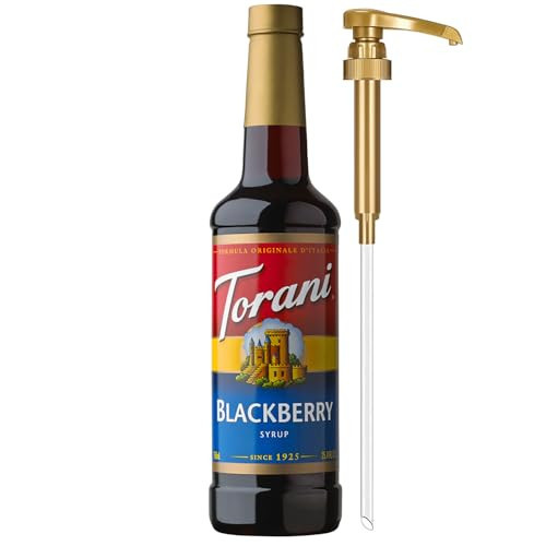 Torani Blackberry Syrup for Drinks, Flavoring for Iced Tea, Lemonade, and Sodas, Pump Included, 25.4 Oz | Amazon (US)