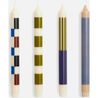 HAY Pattern Candle - Off-White, Army, Blue - Set Of 4 | Coggles (Global)