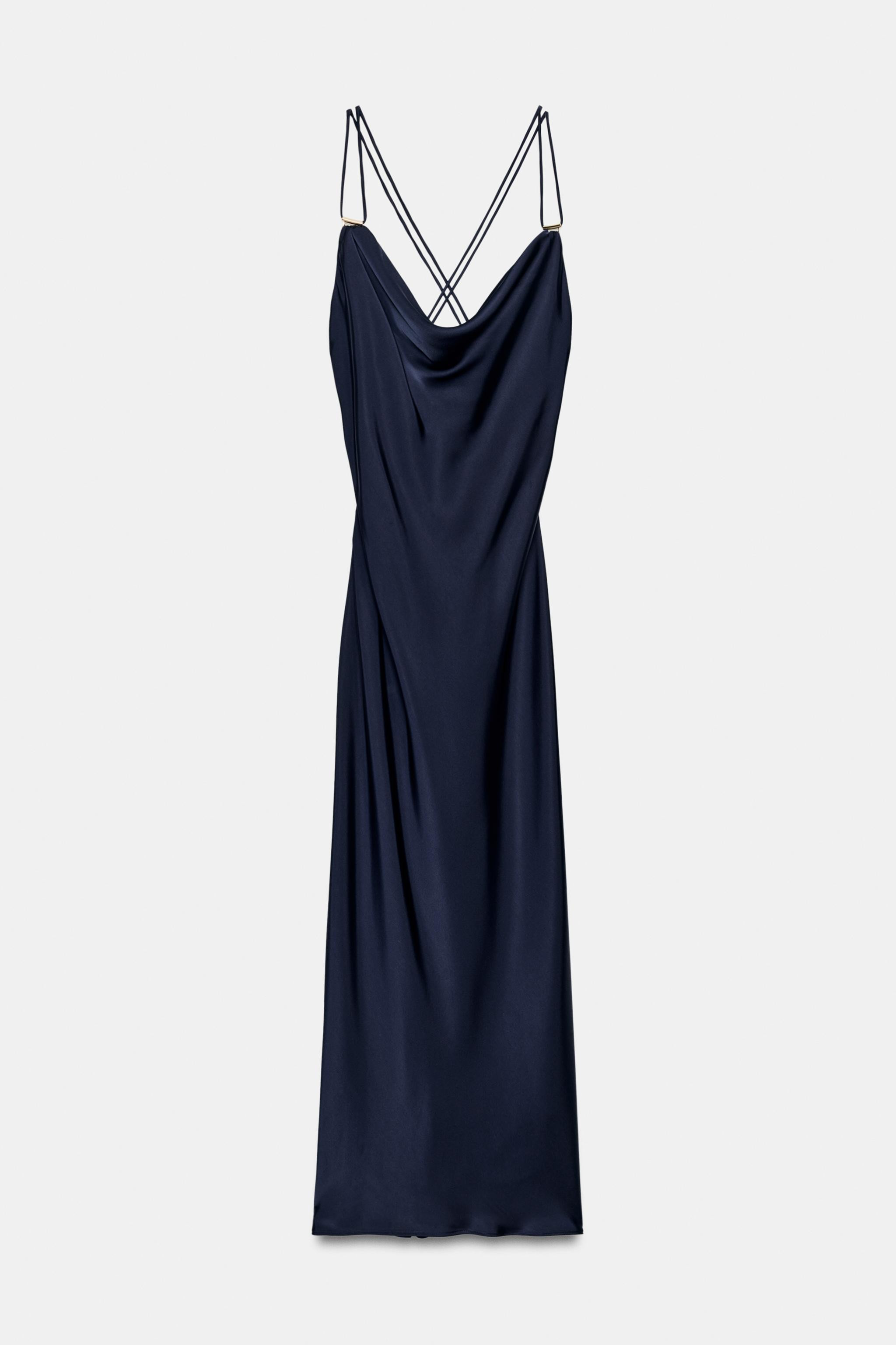 GOLDEN APPLIQUÉ SLIP DRESS | Zara US
