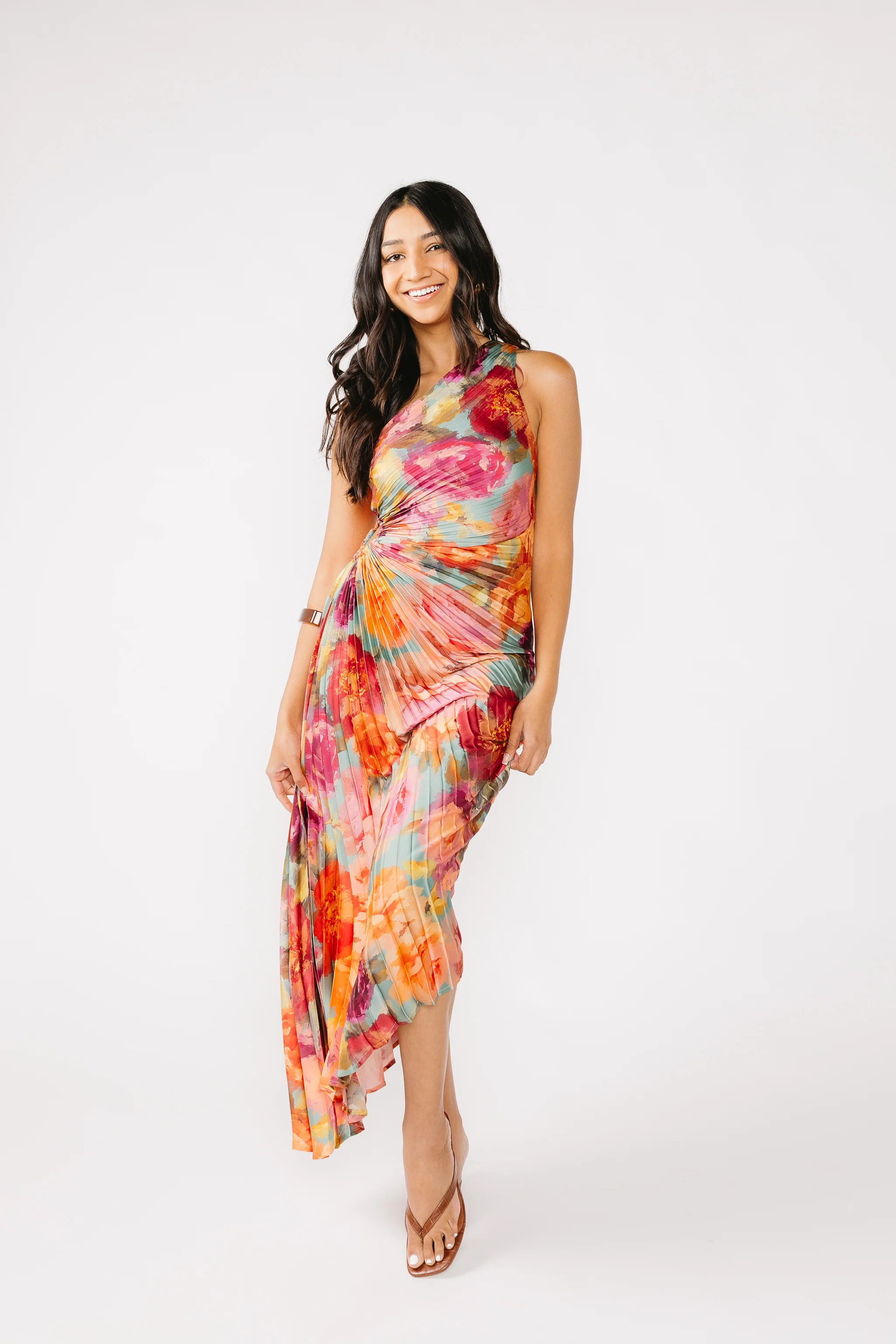 Painted Florals Dress | Vestique
