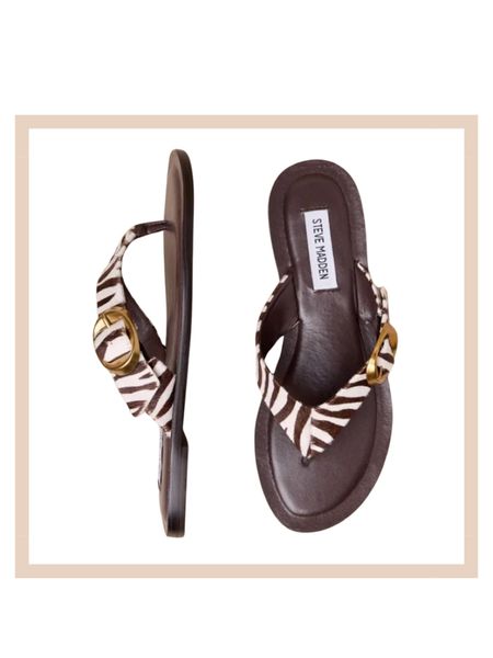 Zebra leather buckle designer slide on thong summer beach vacation resort sandals 

#LTKshoecrush #LTKtravel #LTKswim