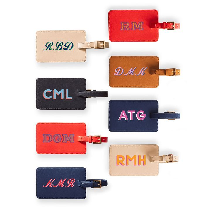 Fillmore Vegan Leather Luggage Tag | Mark and Graham