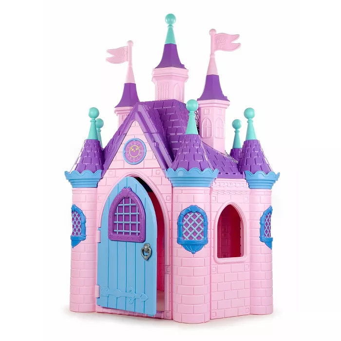 ECR4Kids Jumbo Princess Palace Playhouse Castle with Turrets and Flags, Indoor/Outdoor Play | Target