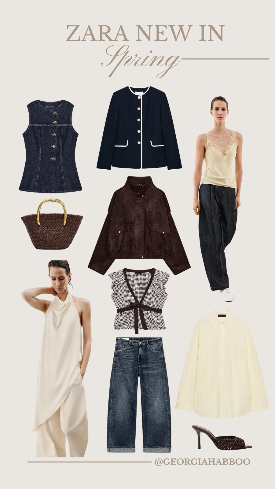 Zara New In Spring Favourites🌷


Denim, Poplin Shirt, Butter Yellow, Holiday Outfit Inspo, Chocolate Brown, Suede Jacket, Shoulder Bag, Lace, Cardigan, Jeans, Spring Outfit Inspo, Spring Jackets

#LTKuk #LTKFashionMonth #LTKspring