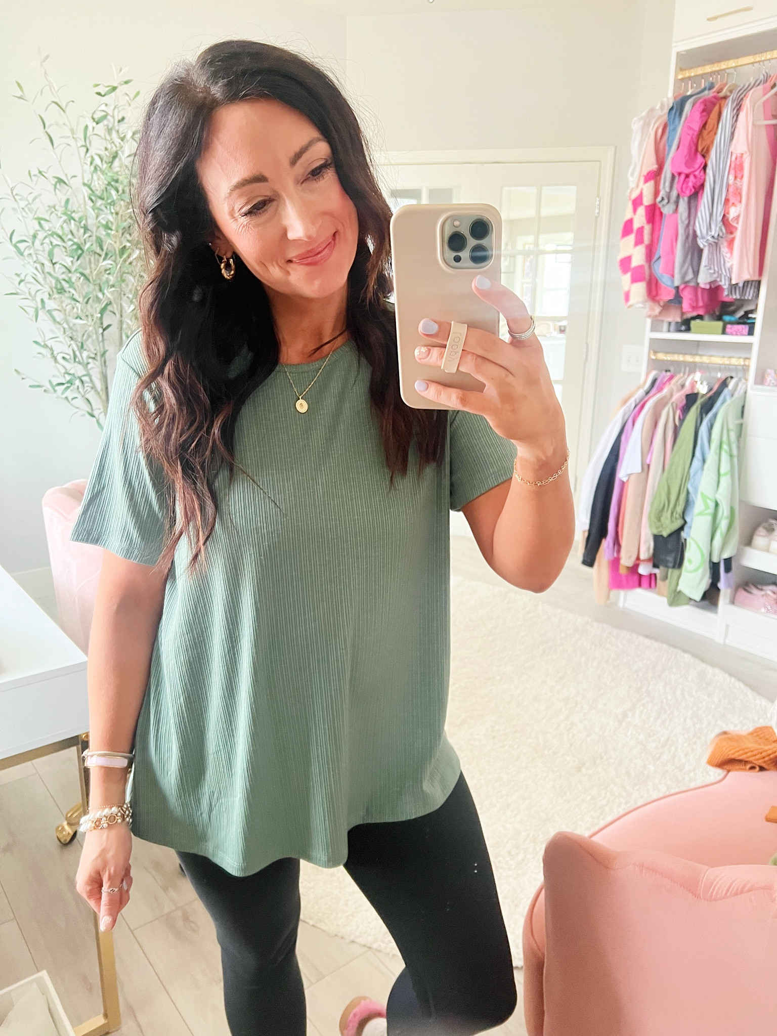 Love these lux tees on sale! Wearing a large here but they are true to size 

#LTKunder50 #LTKsalealert #LTKFind