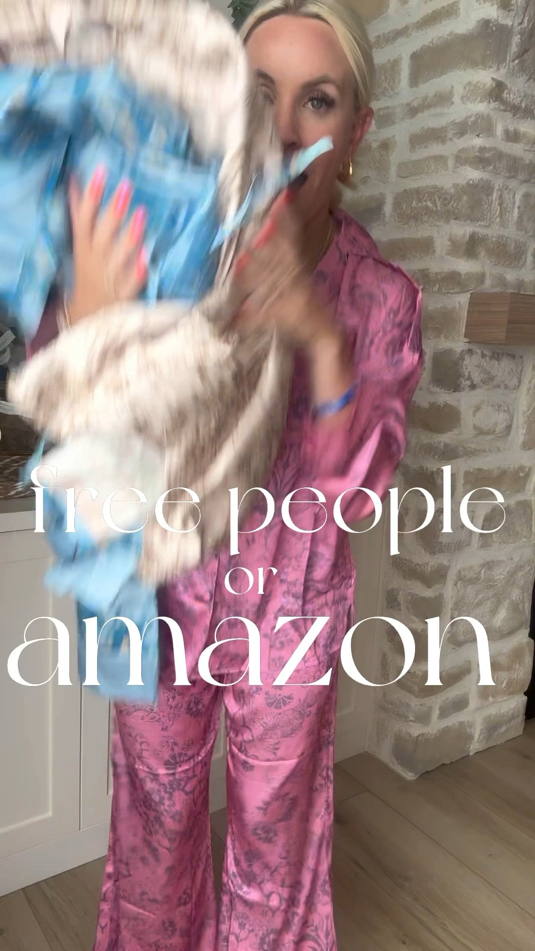 Free people look for less form amazon! I am wearing a medium and like how they fit, these pajamas have the perfect silky satin finish and are $20!

#LTKFindsUnder50 #LTKMidsize #LTKStyleTip