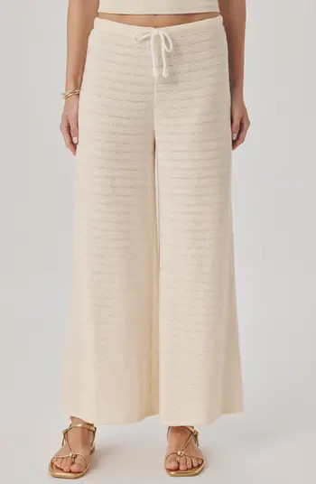 Splendid Marisol Mixed Stitch Wide Leg Pants | Nordstrom | Nordstrom