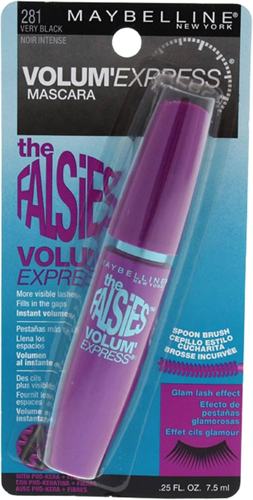 Maybelline Volum' Express The Falsies Washable Fiber Mascara, Volumizing and Separating Make Up F... | Amazon (US)