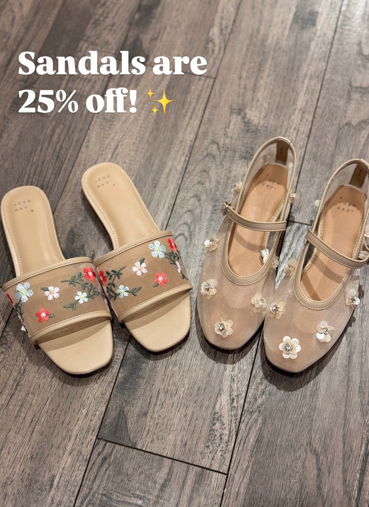 Sandals are 25% off and the ballet flats are on clearance - I got so many compliments on the floral ballet flats yesterday 😍

#LTKSaleAlert #LTKSeasonal #LTKShoeCrush