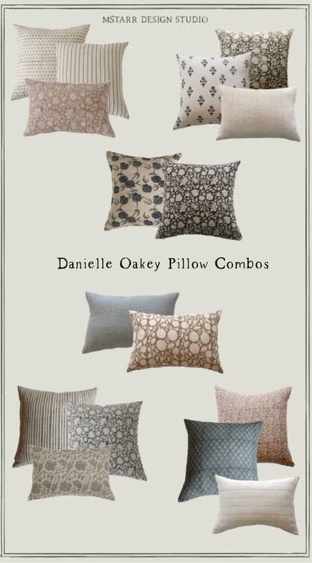 Danielle Oakey Pillow combination roundup! 

#floralpillow #throwpillow #neutralpillow #pillowcombos

#LTKfamily #LTKSeasonal #LTKhome