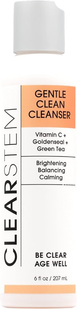 CLEARstem - GENTLECLEAN Vitamin C Infused Calming Wash - Facial Cleanser, Makeup Remover - Golden... | Amazon (US)