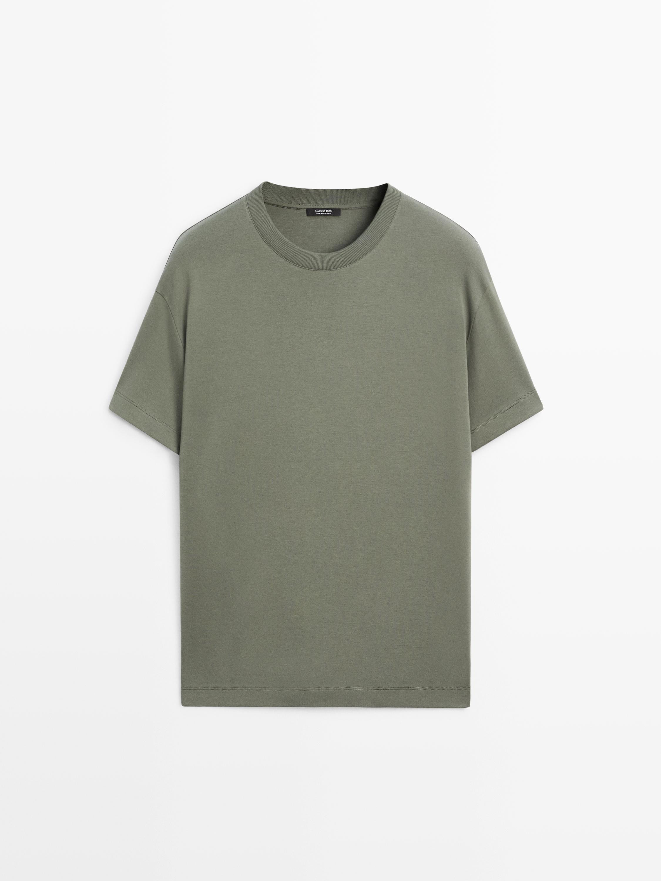 T-Shirt aus 100 % mittelschwerer Baumwolle | Massimo Dutti DE