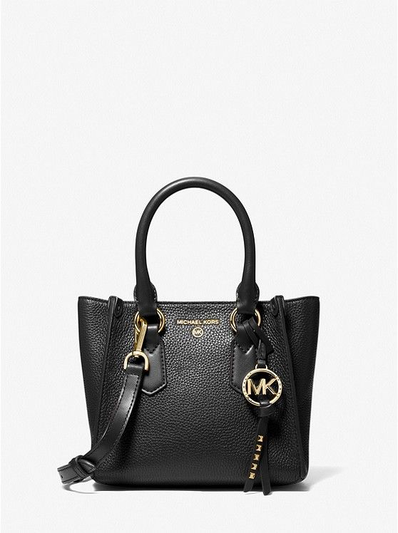 Kris Small Pebbled Leather Satchel | Michael Kors US