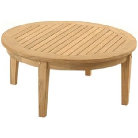 Modway Marina Teak Wood Outdoor Patio Round Coffee Table in Natural | Amazon (US)