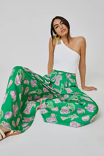 Corey Lynn Calter Pleated Wide-Leg Pants | Anthropologie (US)