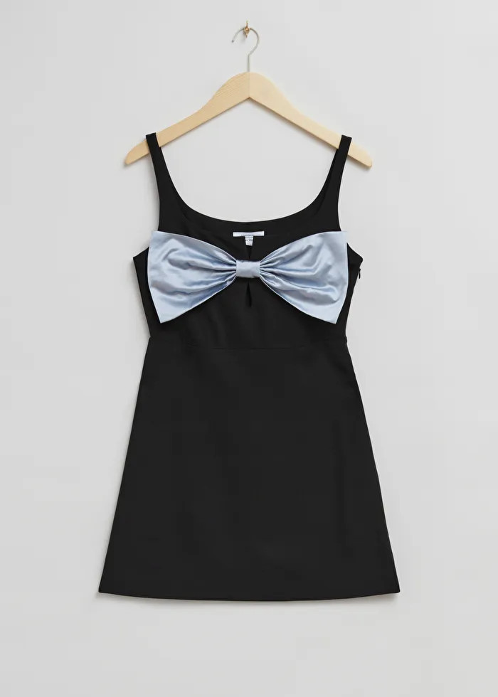 Big Bow-Detailed Mini Dress | & Other Stories US