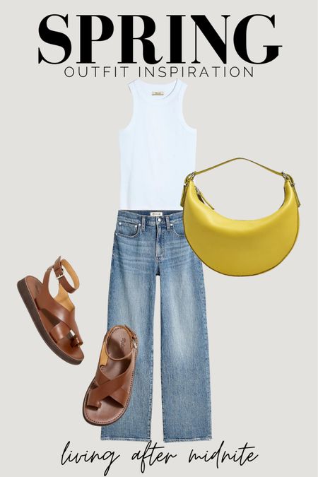 Casual spring outfit / madewell 20% off sale / sandals / jeans 

#LTKxMadewell #LTKsalealert #LTKmidsize