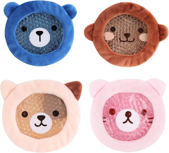 FOMI Premium Kids Hot Cold Ice Packs | 4 Pack | Soft Colorful Sleeves | Fun Animal Designed Child... | Amazon (US)