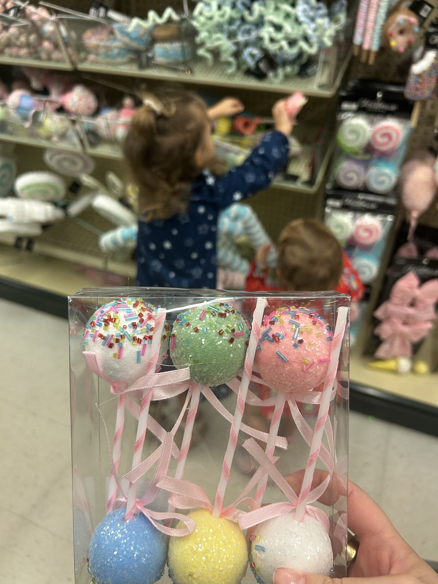 Craving a sweet Christmas 🎀 shopping all the candy themed Christmas decor at hobby lobby, looking for the fun girly decorations that make my daughters smile! Christmas decorr

#LTKHoliday