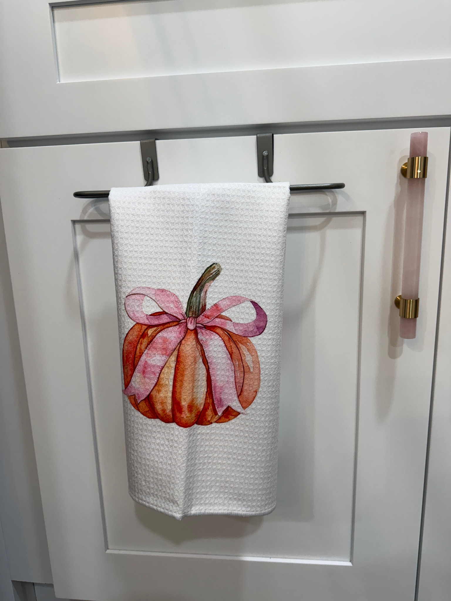 Pink bow pumpkin hand towel 
Amazon Kitchen towel

#LTKHome #LTKSeasonal #LTKxPrimeDay