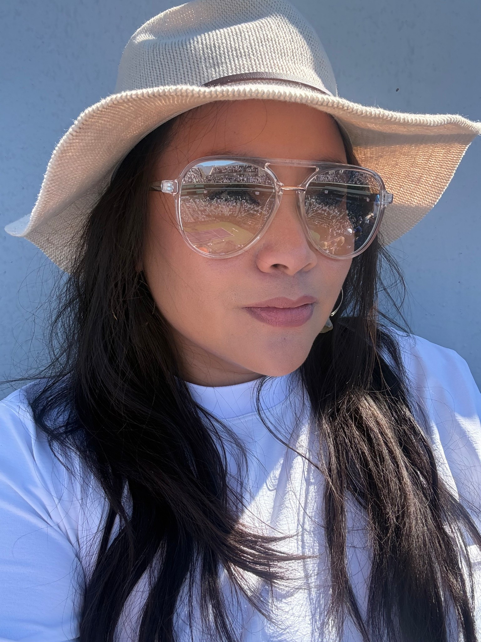 BNP Paribas Indian Wells Outfit Idea

Sharing what I wore for a sunny day at the tennis in Indian Wells. I love an outfit that feels effortless but still a little elevated for a full day walking the grounds and watching matches.

My base piece was a white tee dress from lululemon. It is one of those easy staples that always works because the waist is slightly cinched so it still feels flattering and feminine while staying comfortable for a full day out.

To elevate the look a bit I added a tan hat which gave the outfit a polished, sun ready feel. Platform reebok sneakers added some height while still being practical for all the walking around the tournament.

Accessories made the outfit feel playful and girly. I wore citrine drop hoop earrings which add the prettiest warm glow against neutral tones, along with clear frame aviator sunglasses that felt fresh and sporty for a bright desert day.

Easy, sporty, and a little elevated for a day at the BNP Paribas Open.

#bnpparibasopen #indianwellstennis #tennisoutfit #tennisstyle #lululemonstyle #teedress #sportyoutfit #athleisurestyle #platformsneakers #springtennisstyle

bnpparibas open outfit | indian wells tennis outfit | tennis tournament outfit ideas | lululemon tee dress outfit | sporty chic outfit | tennis spectator style | athleisure outfit ideas | platform reebok sneakers outfit | clear aviator sunglasses outfit | spring tennis fashion | desert tennis style

#LTKPetite #LTKootd #LTKMidsize