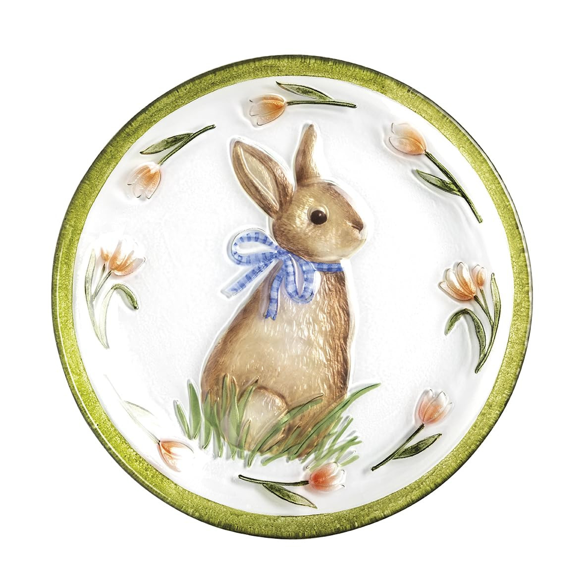 Mud Pie Easter Bunny Glass Platter | Amazon (US)