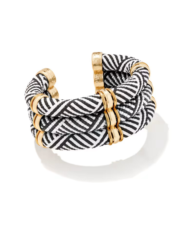 Maya Mixed Metal Triple Cuff Bracelet in Black Mix | Kendra Scott