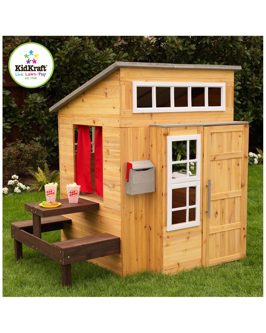 KidKraft Modern Outdoor Playhouse | Gilt