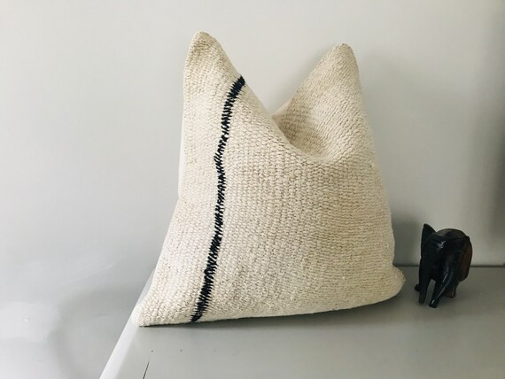 Rustic Kilim Pillow Cover 20x20  Boho Decor Tribal Cushion - Etsy | Etsy (US)