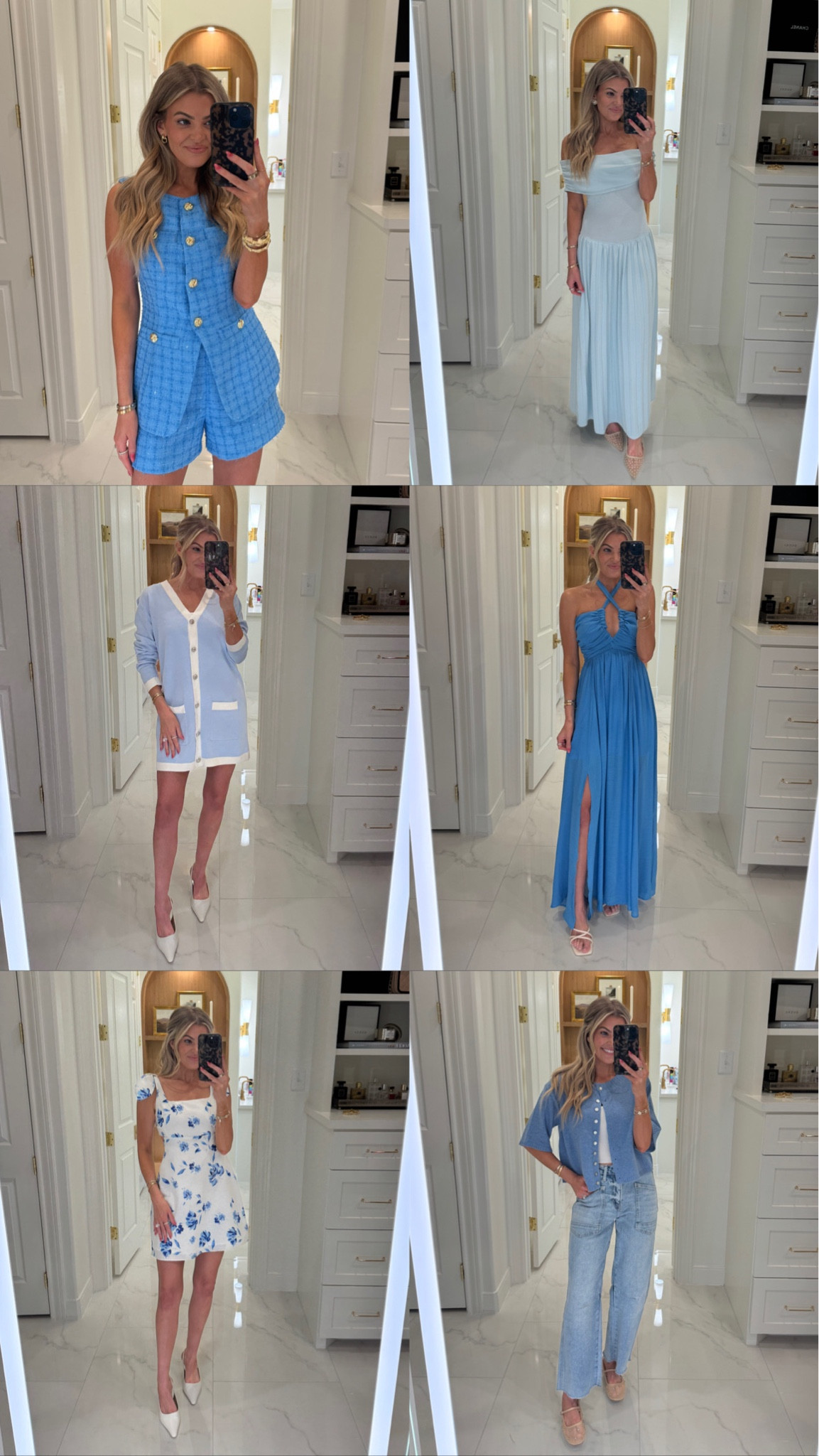 sharing my most recent vici haul 💙 

(sizing details on each individual outfit post)

use code JESSICASAVE30  for 30% off site wide all year! 🥳

vici, workwear, date night, blue set, two piece set, tweed vest, spring outfit inspo, business chic, vacation dress, blue dress, sweater dress, fashion haul, try on haul 

#LTKMostLoved #LTKSaleAlert #LTKxVICI