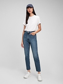 Sky High Rise Distressed Cheeky Straight Jeans with Washwell | Gap (US)