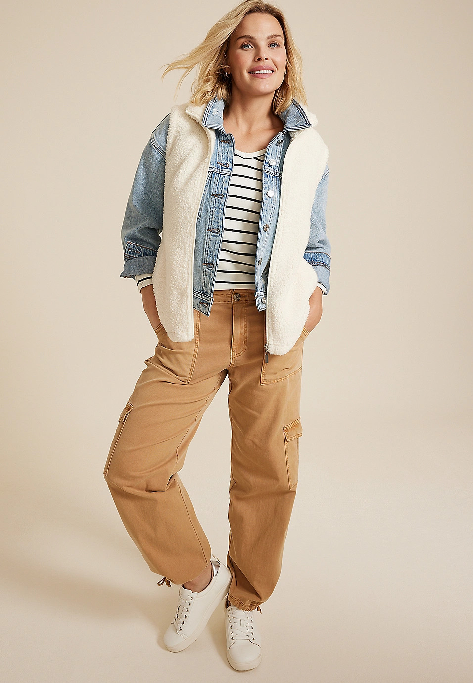 Favorite Sherpa Fleece Vest | Maurices