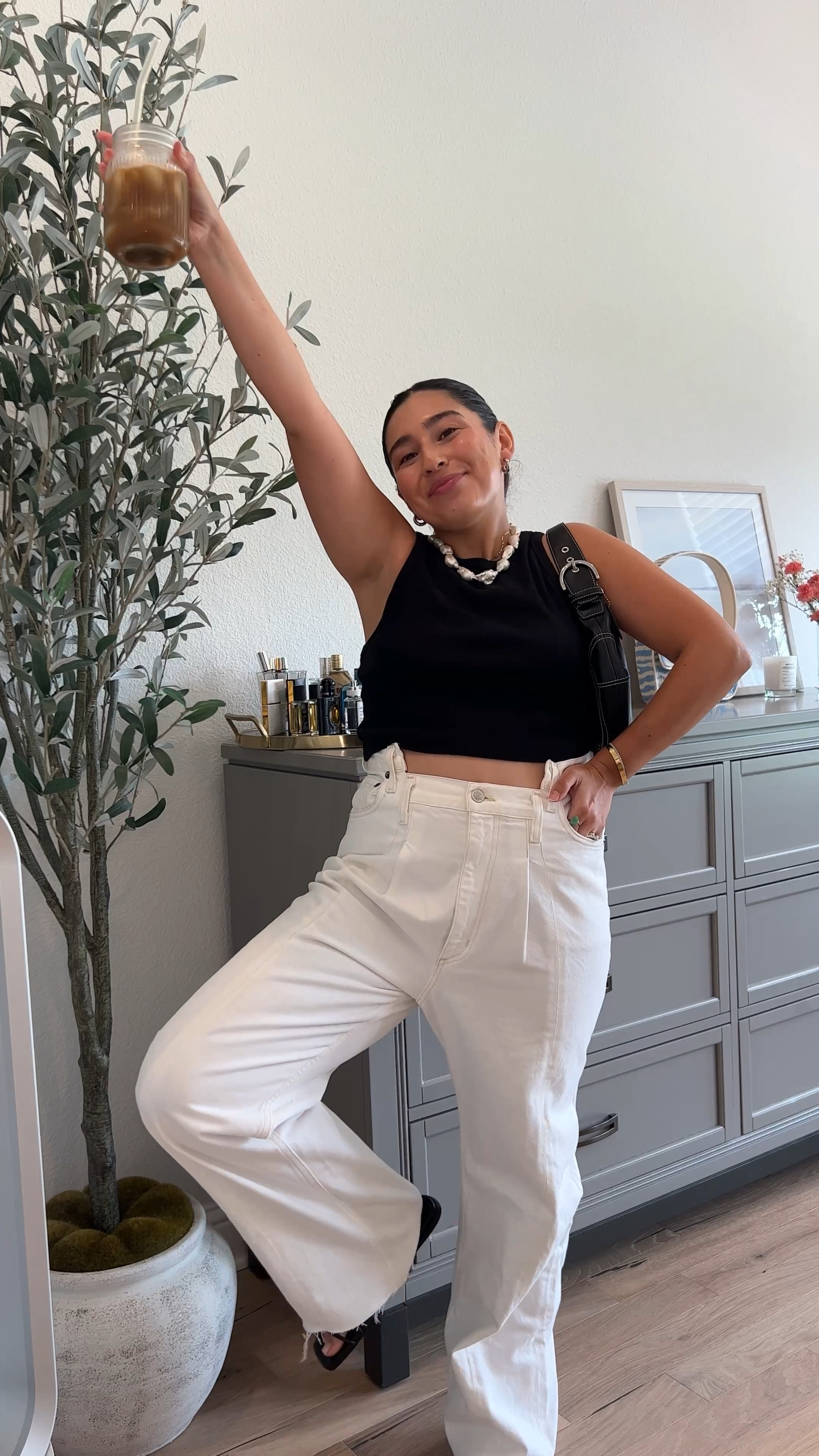 Neutral OOTD 
This crop tank from H&M is one of my hero items! I’ve even repurchased it. 

#LTKunder50 #LTKstyletip #LTKshoecrush