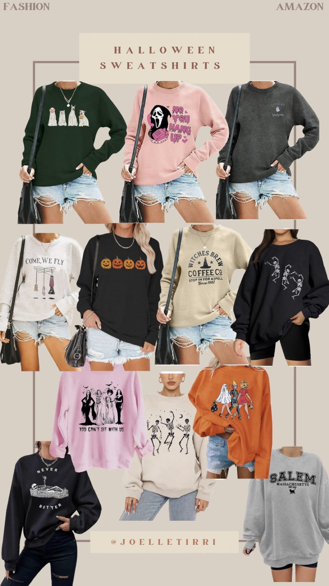 Halloween sweatshirts from Amazon! #amazonfinds #amazonfashion #amazon #halloween

#LTKSeasonal #LTKunder50 #LTKsalealert