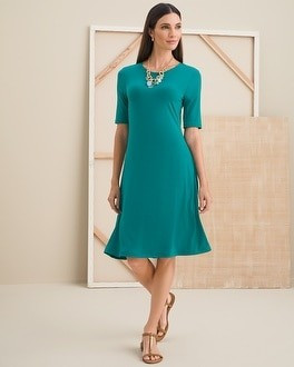 Easy Chic 3/4 Sleeved Dress | Chico's