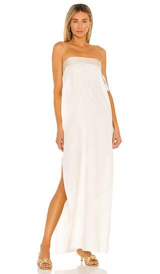 Arena Linen Dress in Ivory | Revolve Clothing (Global)