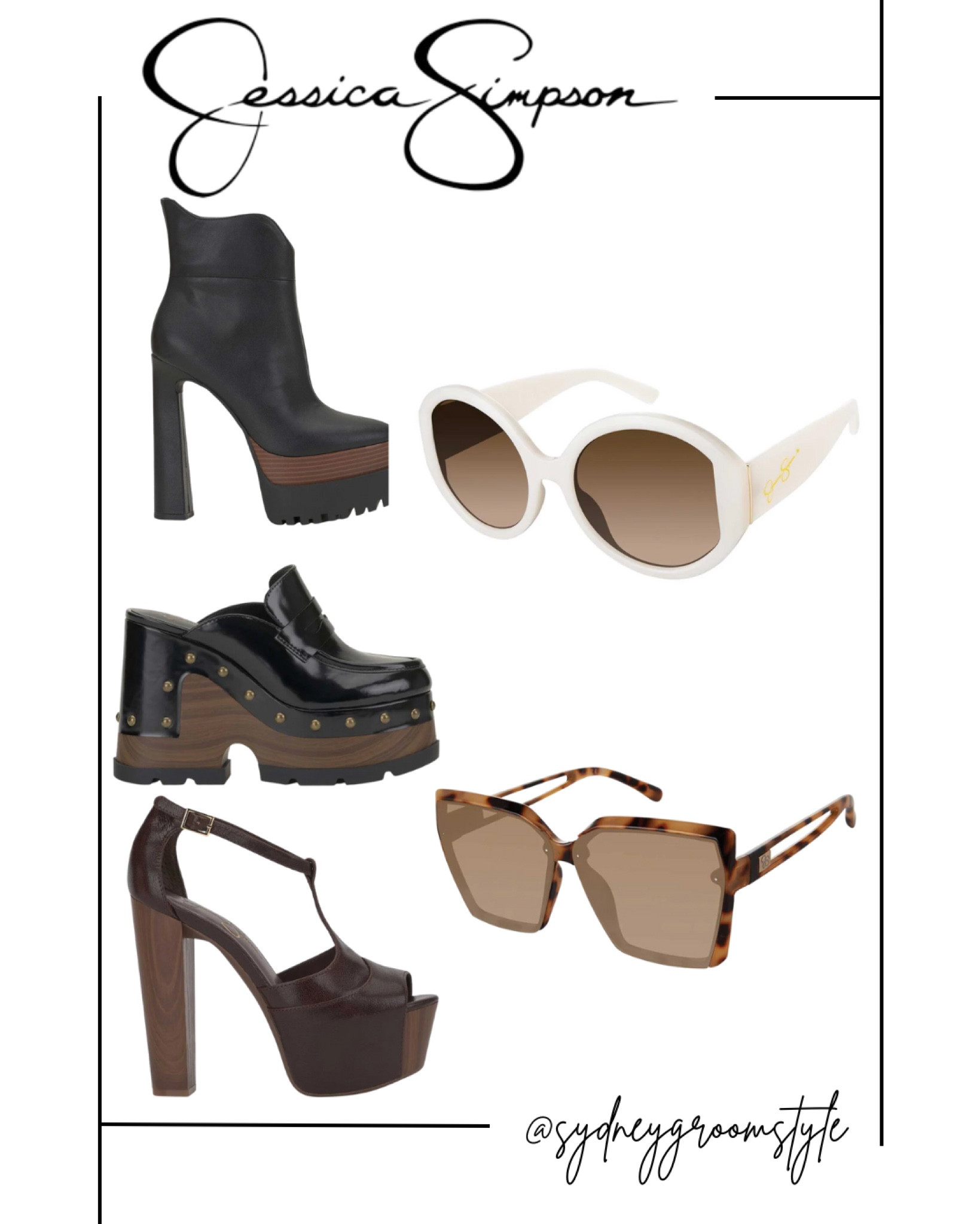 Jessica Simpson sale accessory sunglasses white sunglasses squares sunglasses oversize frame sunglasses stilettos booties mule slide on shoe 6 inch heel heels shoe crush accessories

#LTKshoecrush #LTKfindsunder100 #LTKstyletip
