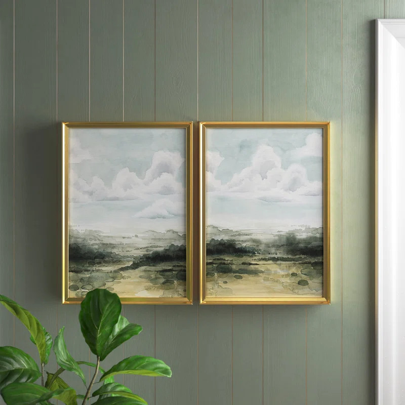Valley Highlights I Framed On Canvas 2 Pieces Print | Wayfair North America