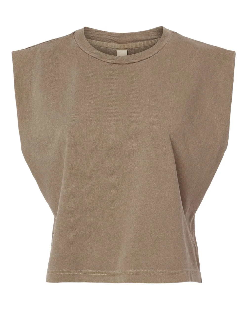 American Apparel B03327025 Women Garment-Dyed Heavyweight Muscle T-Shirt, Faded Brown - Large | Walmart (US)