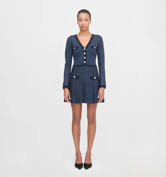 The Lana Dress - Navy Sequin | Hill House Home US