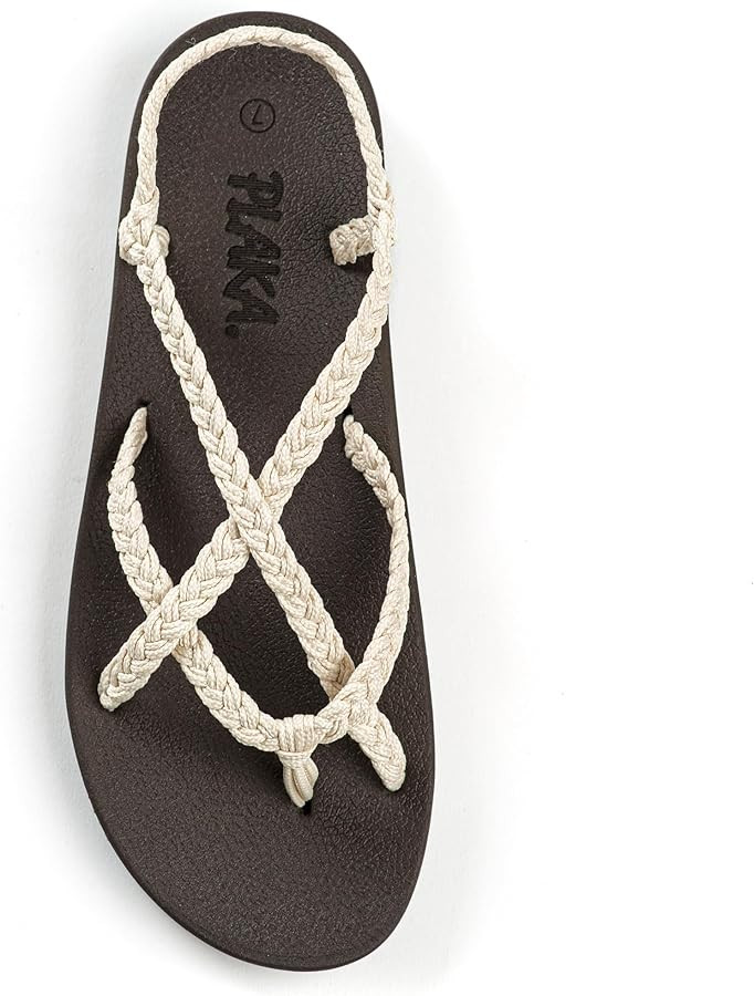 Plaka Lagoon Arch Support Sandals for Women - Comfort Collection, Strappy Braided & Water-Resista... | Amazon (US)