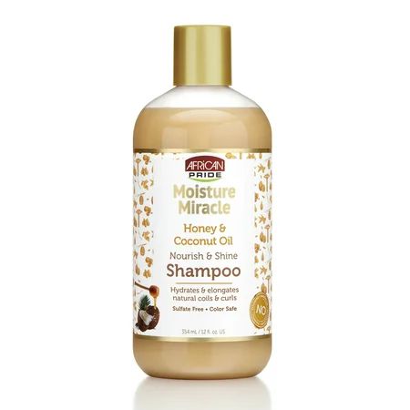 African Pride Moisture Miracle Shampoo, Nourish & Shine, 12 oz | Walmart (US)