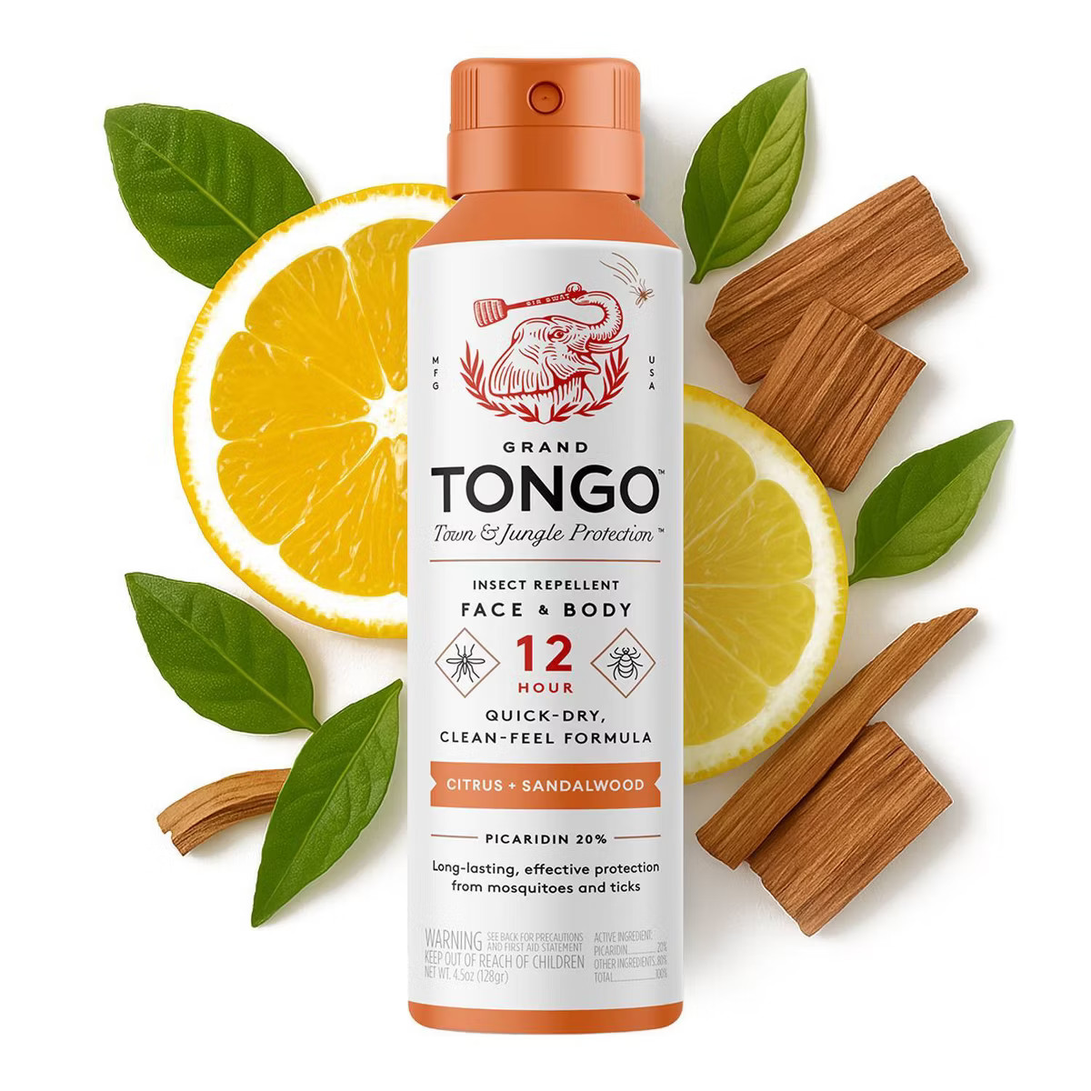 Grand Tongo DEET-Free Picaridin Insect Repellent Family Formula - Citrus + Sandalwood - 4.5oz | Target