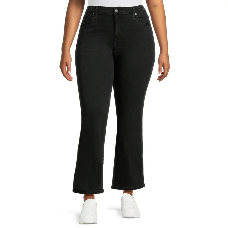 Time and Tru Women's Mid Rise Bootcut Jeans, 31" Inseam | Walmart (US)