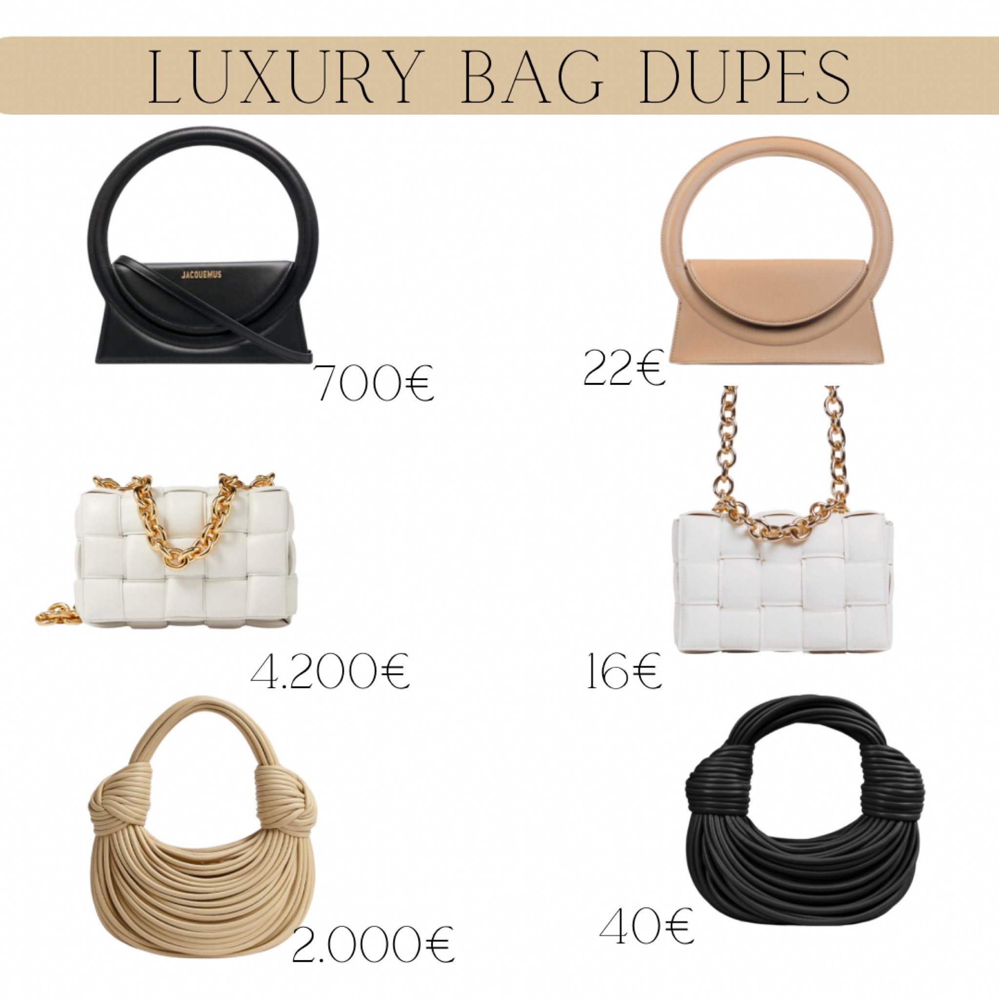 Luxury bag dupes | bottega bag | jacquemus bag

#LTKSale #LTKFind