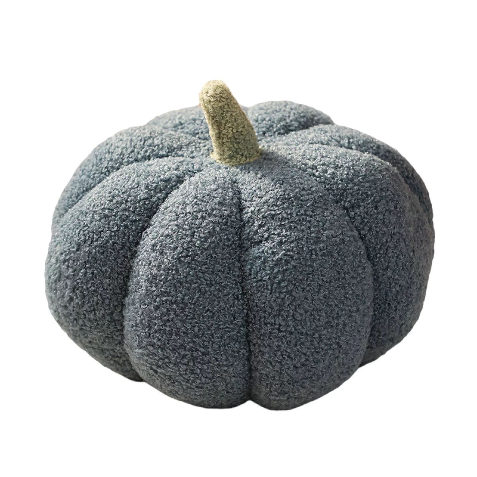 Kripyery Pumpkin Throw Pillows, Happy Halloween Sherpa Fall Decorative Pumpkin Shaped Pillow Cute... | Walmart (US)
